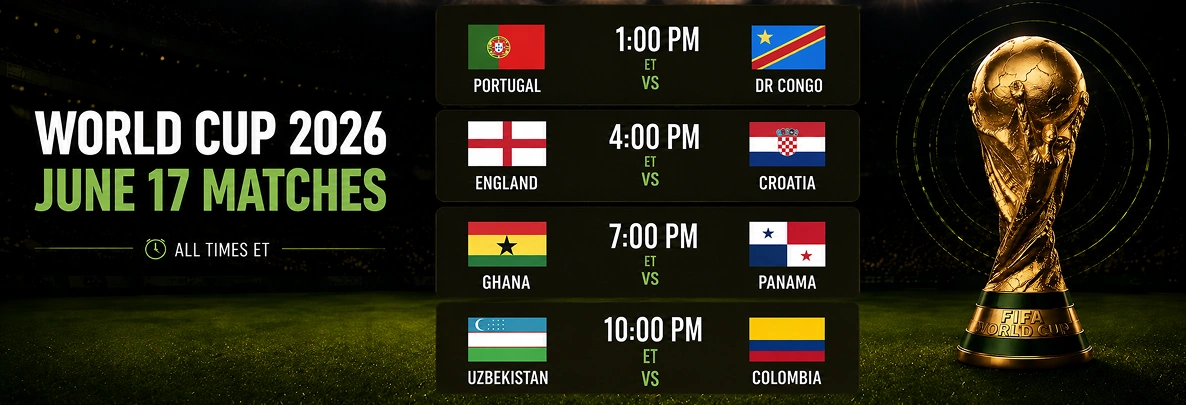 World Cup 2026 June 17.